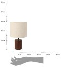 Lampka stołowa z beżowym kloszem 18xh29,5 cm