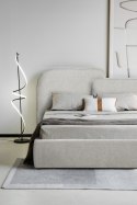 Łóżko tapicerowane AISE 160x200 cm szare