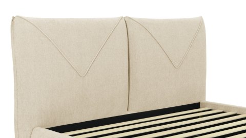 Łóżko tapicerowane MOSO 160x200 cm beż