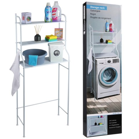 Metalowa półka stojąca nad pralkę 62x25xh155cm