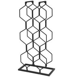 Metalowy stojak na wino na 8 butelek