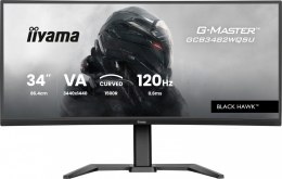 Monitor 34 cale G-Master GCB3482WQSU-B1,VA,UWQHD,120HZ,1500R, HDR400, 21:9, 500cd,2x5W, USB-c