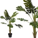 Monstera sztuczna w czarnej donicy 110 cm