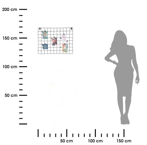 Organizer ścienny z oświetleniem LED 60x45 cm