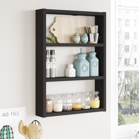 Półka kuchenna wisząca PERA czarna