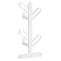 Ścienny wieszak na ubrania biały