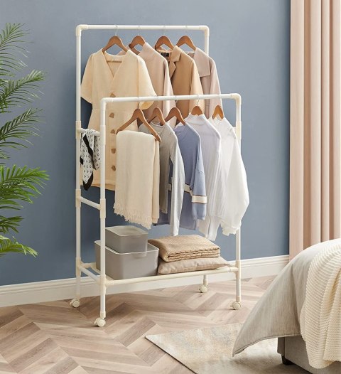 Stojący wieszak na ubrania 162 cm ecru