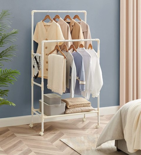 Stojący wieszak na ubrania 162 cm ecru
