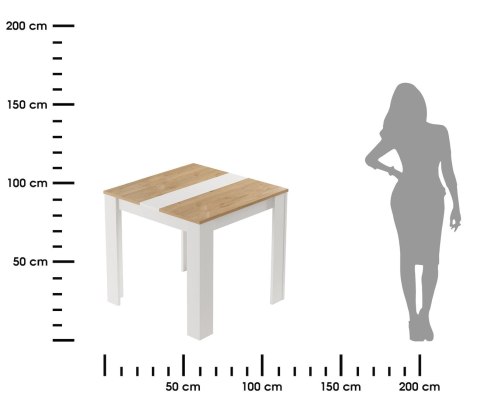 Stół kuchenny FUTURE kolory dąb biały