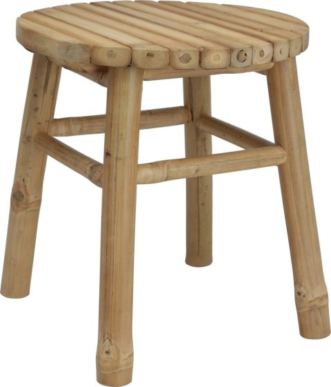 Taboret z drewna bambusowego 35xH38 cm