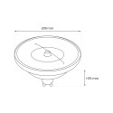 ŻARÓWKA AR111 GU10 Czarrna z odbłysnikiem 10,5W Neutralny 4000K