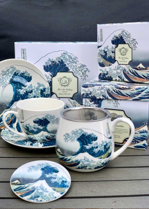 Komplet 2 kubków 350 ml Hokusai The Great Wave