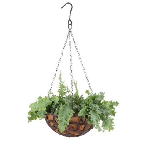 Kosz wiszący z wkładem kokosowym 30 cm