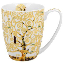 Porcelanowy kubek Klimt Ecru Tree Of Life 350 ml
