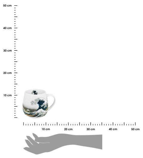 Porcelanowy kubek baryłka 430 ml Hokusai The Great Wave