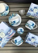 Porcelanowy kubek baryłka 430 ml Hokusai The Great Wave
