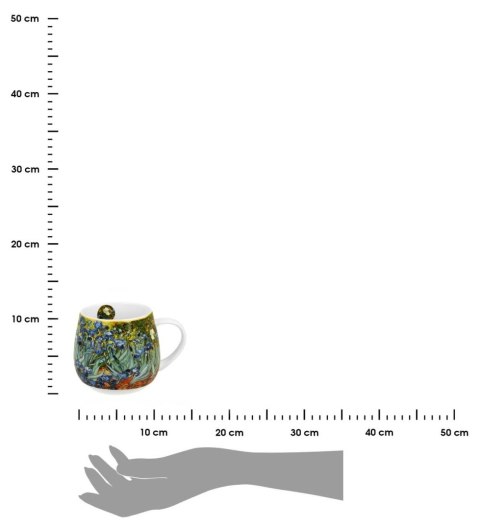 Porcelanowy kubek baryłka 430 ml Van Gogh Irises