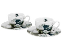 Zestaw 2 filiżanek espresso 90 ml Hokusai The Great Wave