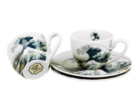 Zestaw 2 filiżanek espresso 90 ml Hokusai The Great Wave