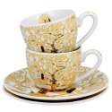 Zestaw 2 filiżanek espresso Klimt Ecru Tree Of Life 90 ml