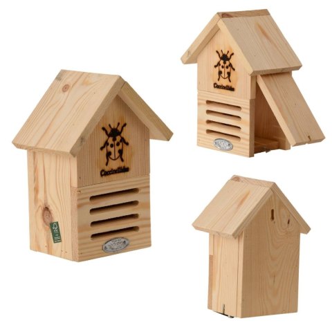 Domek dla biedronek z naturalnego drewna