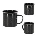 Kubek emaliowany czarny 350 ml