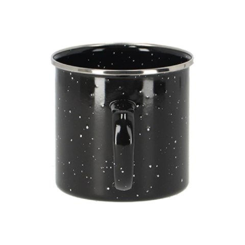 Kubek emaliowany czarny 350 ml