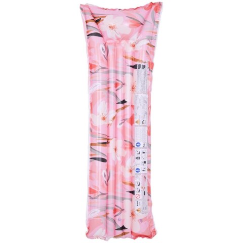 MATERAC DMUCHANY KWIATY 174x59x18CM 33258 RÓŻOWY