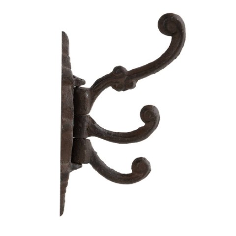 Obrotowy wieszak ścienny z żeliwa