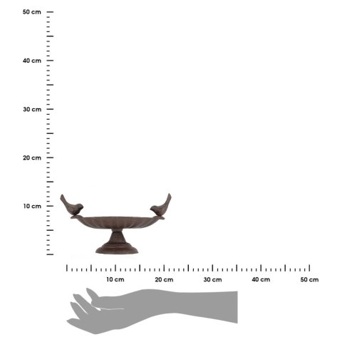 Żeliwne poidełko dla ptaków na nóżce