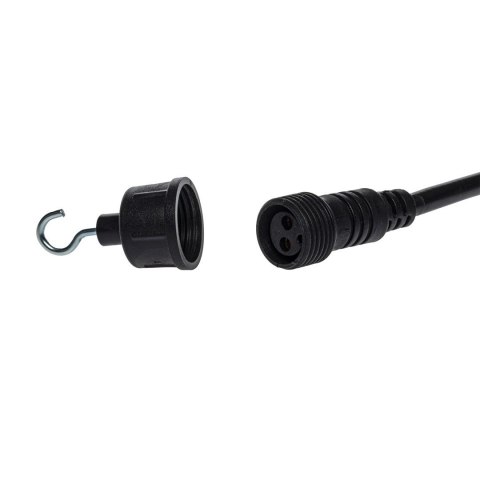 Hak do girlandy Czarny Metal 3x5cm