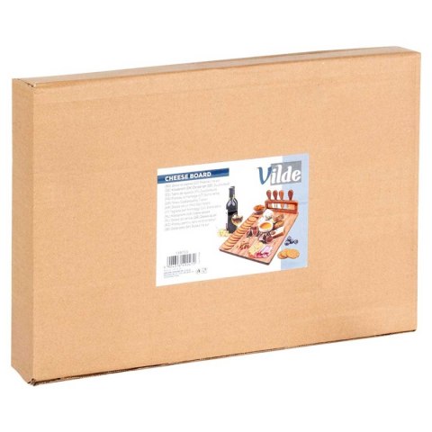 DESKA BAMBUSOWA Z PRZYBORAMI DO PODAWANIA SERÓW PRZEKĄSEK 139753