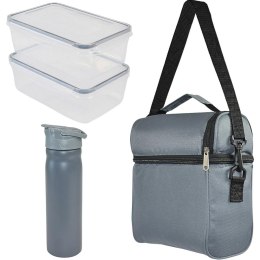 LUNCHBOX TORBA TERMICZNA Z BUTELKĄ i 2 POJEMNIKAMI REDCLIFFS SZARY