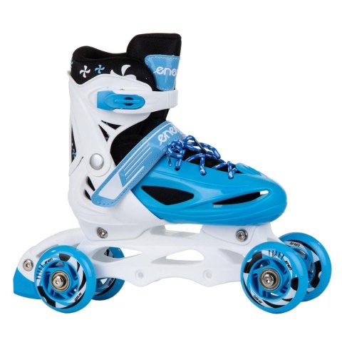 ŁYŻWOROLKI - WROTKI - ŁYŻWY 4W1 ENERO 34-37 NIEBIESKIE