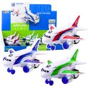 Samolot Pasażerski Na Baterie Światła Dźwięki Napęd Mix