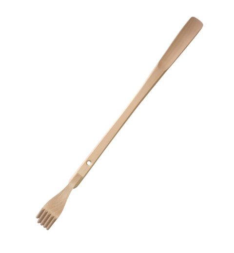 Łyżka do butów bukowa 60 cm 2w1 | Drapak do pleców | Drewniany masażer