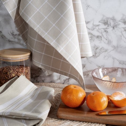 Komplet 2 ścierek RUBI 50x70 beżowe