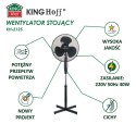 WENTYLATOR WIATRAK STOJĄCY PODŁOGOWY KINGCOOL KC-2125 czarny