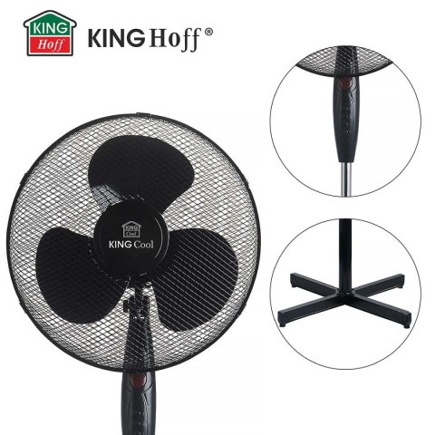 WENTYLATOR WIATRAK STOJĄCY PODŁOGOWY KINGCOOL KC-2125 czarny