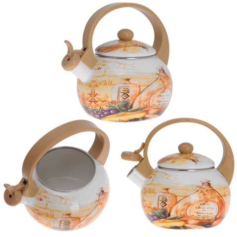 CZAJNIK EMALIOWANY 2L Z GWIZDKIEM KINGHOFF KH-3700