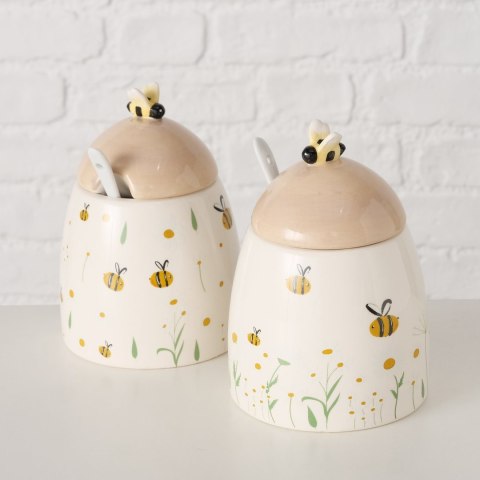 Cukiernica motyw pszczół Honey wzor 1