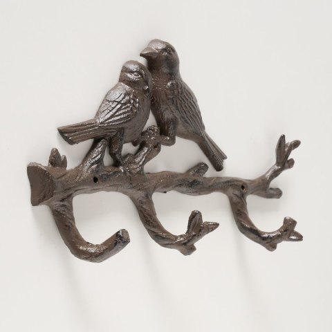 Dekoracyjny metalowy wieszak ścienny Pardy