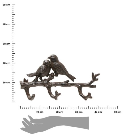 Dekoracyjny metalowy wieszak ścienny Pardy