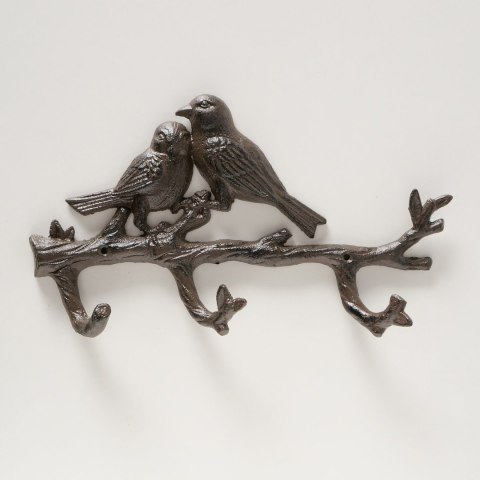 Dekoracyjny metalowy wieszak ścienny Pardy