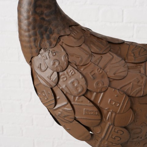 Figurka ogrodowa gęś z metalu vintage