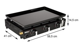 Grill gazowy turystyczny 3-palnikowy