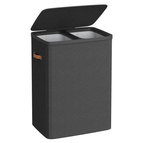 Kosz na pranie 2 x 85 L ciemnoszary