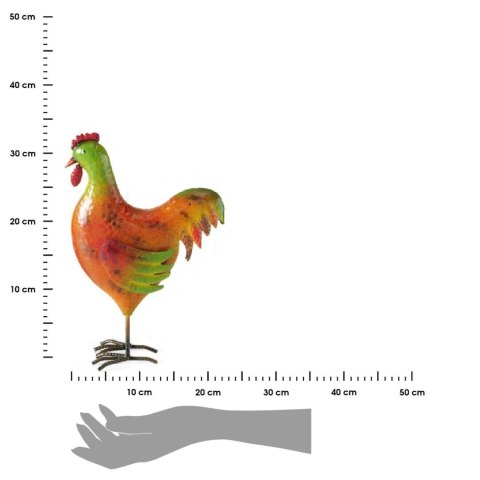 Metalowy kogut ogrodowy Helena