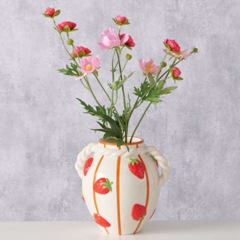 Wazon ceramiczny wzór w truskawki Fresas