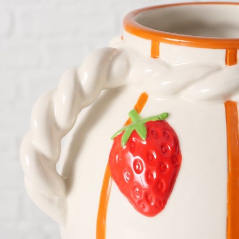 Wazon ceramiczny wzór w truskawki Fresas